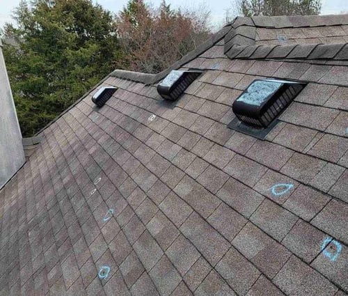 Roof inspection for age