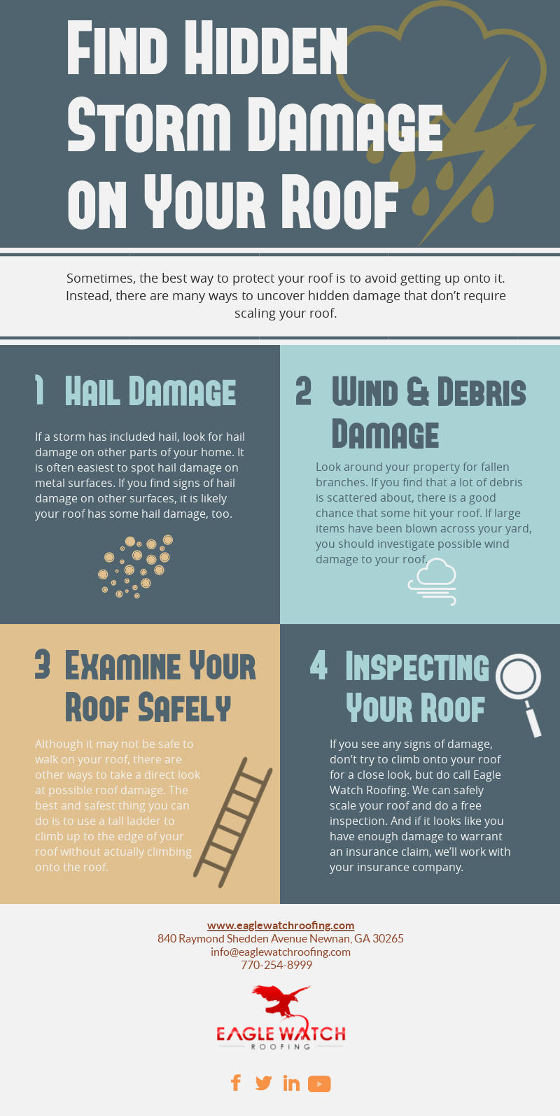 Roof repair after storm